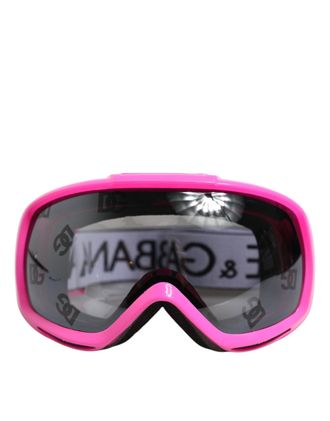 Dolce & Gabbana Fuchsia Roze Logo Ski Goggles DG6182 Maskerzonnebril