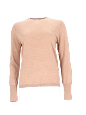 Aspesi Classic Crew Neck Sweater In Fine Knit Virgin Wool