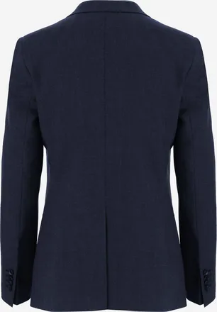 Tagliatore Womens Jacket Parigi Stretch Wool Navy Blue