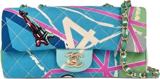 Chanel Borsa a tracolla East West Paris Map 2006 - Blu