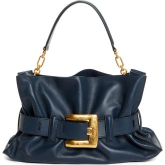 Balmain Medium Anthem Leather Tote in Oil at Nordstrom