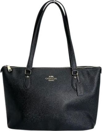 Coach Pre-owned Tote Bags, female, Black, Size: ONE SIZE Pre-owned Leather Tote Bag