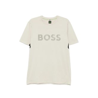 HUGO BOSS Logo-print Panelled T-shirt