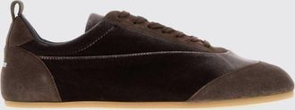 Jil Sander Sneaker Etage in velluto e pelle scamosciata con tirante posteriore