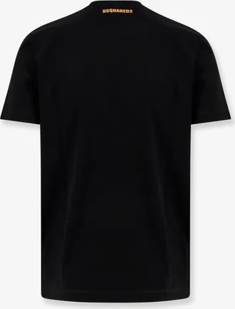 Dsquared2 Mens Cool Fit Cotton T-Shirt Black T-Shirts And Polos