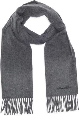 Brooks Brothers Wool & Cashmere Fringed Scarf in Charcoal at Nordstrom Rack