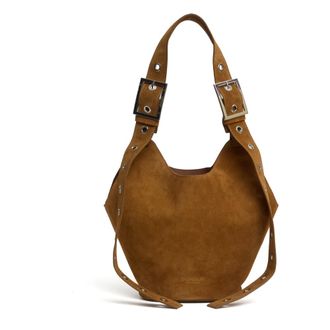 Dondup Shoulder Bags, female, Brown, Size: ONE SIZE Bucket Bag
