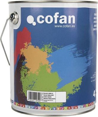 cofan Esmalte Sint&eacute;tico (4 L) Blanco Brillo, Esmalte Sint&eacute;tico Al Disolvente Disponible En Una Amplia Gama De Colores Y Tonalidades Fabricado A Base De Resi
