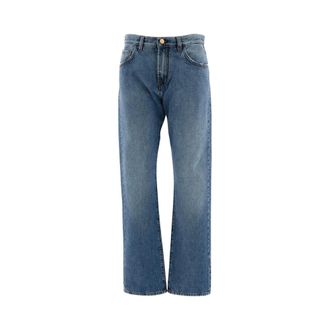 3x1 Rechte jeans - Dames - Jeans - Blauw - Maat: W27 Katoen