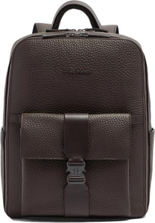 Piquadro Leren Reistas Rugzak - Heren - Rugzakken - Bruin - ONE Size - Katoen - Tassen