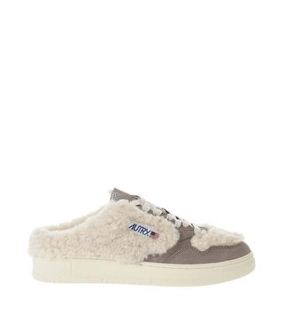 Autry Beige Logo Mule Sneakers