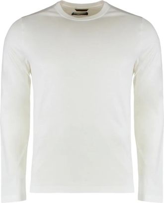 Moorer T-shirt a maniche lunghe - Bianco