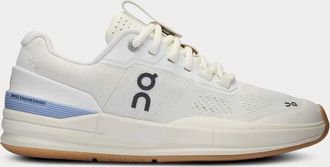 On Womens Roger Pro Sneaker In Ivory/ Chambray