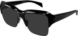 Gucci GG2024S 001 Womens Sunglasses Black Size 57 - Free RX Lenses - Free RX Lenses