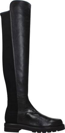 Stuart Weitzman Womens Otk Leather Boots - Black - Size 35.5 EU/IT