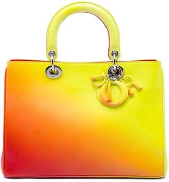 Dior Pre-owned Vintage Satchel - Dames - Vintage Handtas - Veelkleurig - ONE Size - Leer - Vintage