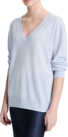 Vince Silk & Cashmere-Blend Deep V-Neck Sweater