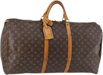 Louis Vuitton Pre-owned Weekend Bags, female, Brown, Size: ONE SIZE Pre-owned Canvas Weekend Bag