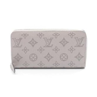 Louis Vuitton Pre-owned Wallets, female, Gray, Size: ONE SIZE Pre-owned Zippy Wallet Monogram Mahina Long Wallet