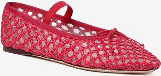 Loeffler Randall H&auml;kel-Ballerinas aus Bast Leonie