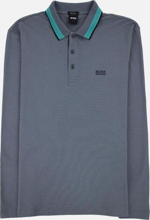 HUGO BOSS Mens Hugo Boss Plisy Polo Dark Grey - Size: 36