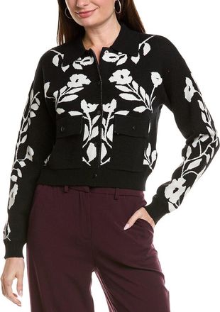 Ellen Tracy Jacquard Button Front