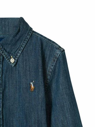 Polo Ralph Lauren Denim Button-Front Dress - Blue