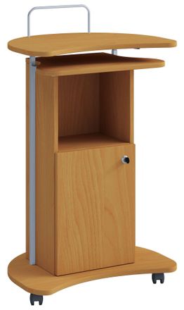 ebuy24 Ebuy24 - Consola De Altavoz M&oacute;vil Vcm Wood Dimensiones Aprox. Al. 93 A 111x An. 56x T. 41 Cm Desplazable Con Caj&oacute;n Escritorio De Pie - Komil (haya)