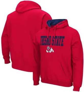 Colosseum Mens Colosseum Red Fresno State Bulldogs Arch and Logo Pullover Hoodie at Nordstrom, Size X-Large