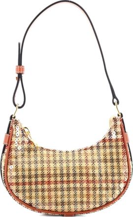 Celine Ava Bag Tweed with Sequins Mini shoulder bag - Bruin