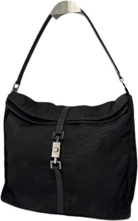 Gucci Pre-owned Shoulder Bags, female, Black, Size: ONE SIZE Pre-owned Leather Shoulder Bag