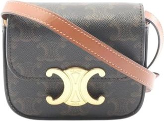 Celine Borsa a tracolla vintage Pre-owned in tela - - Pre-owned - Donna - Marrone - ONE SIZE