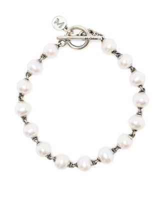 M. Cohen Kralenarmband verfraaid met parel - Zilver