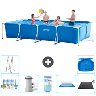 Intex Piscina Con Estructura Rectangular - 450x220x84 Cm - 7-piezas S30276