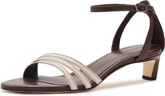 Bernardo Lima Womens Sandals Dark Chocolate/Eggshell : 6.5 M, Leather