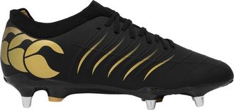 Canterbury Of New Zealand Unisex Adult Phoenix 2.0 Pro Leather Soft Ground Rugby Boots (Black) - Size UK 10.5