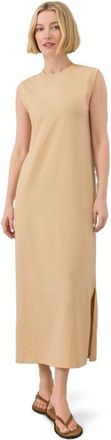 Pact Organic Cotton Soft-Slub Essential Muscle Tee Maxi Dress in Golden Sand at Nordstrom, Size Xx-Large