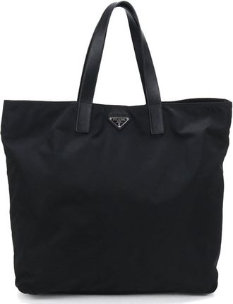 Prada Black Nylon Tote Bag (Pre-Owned)