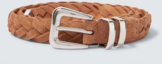 Brunello Cucinelli Braided suede belt