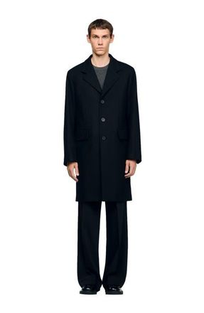 Sandro Wool and cashmere coat in Black at Nordstrom, Size Large