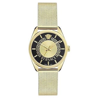 Versace Analoog Horloge - Dames - Horloges - Geel - ONE Size - Accessoires
