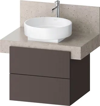 Duravit Duravit Balcoon, Sous-lavabo En Console, Suspendu, Ardoise Brun