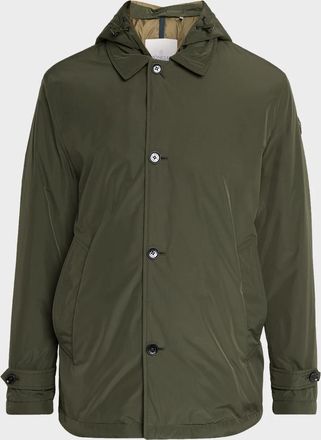 Moncler Men & apos;s Evrine Short Hooded Down Parka