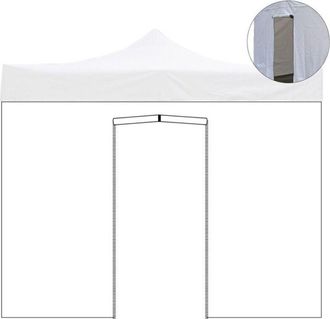 Evergreen Cubierta Lateral Para Cenador Con Puerta Blanco Impermeable Para Cenador Con Cierre 300x600 Cm