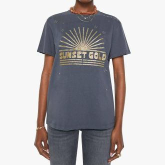 Mother The Rowdy Tee In Sunset Gold