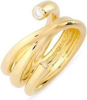 Completedworks Coil Cubic Zirconia Ring in 18Ct Gold Plated at Nordstrom, Size 7