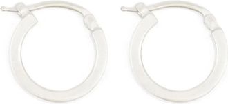Maison Margiela Oorringen met gegraveerd logo - Zilver