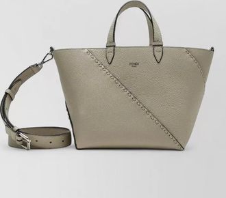 Fendi leather tote bag