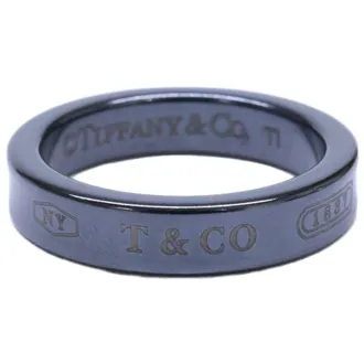 Tiffany & Co. Black Titanium Band Ring (Pre-Owned)