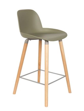 Zuiver Taburete n&oacute;rdico con patas de madera